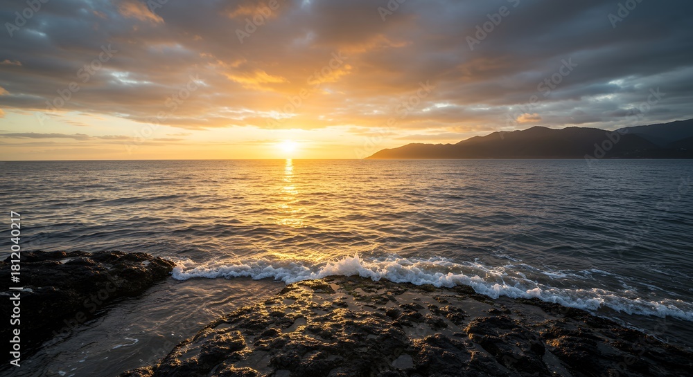 Obraz premium Sunset Over the Ocean