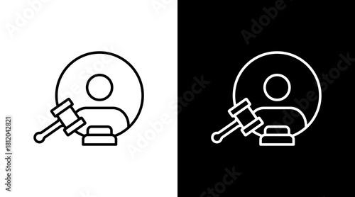 Procedure White Icon Set Design