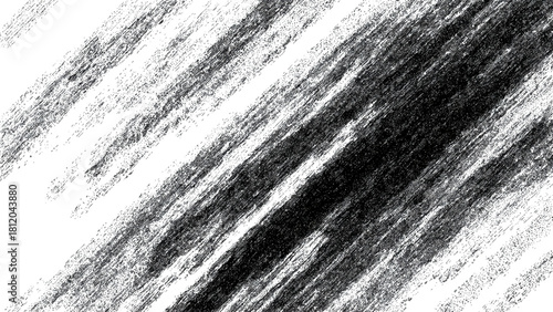 Abstract diagonal black and white grunge texture background graphic element isolated on transparent background, Vector, illustration