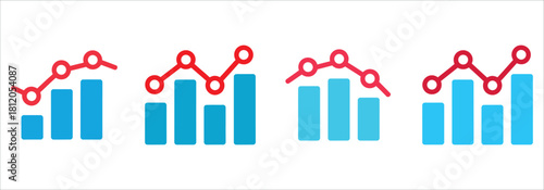 Analyze dynamic business growth with this vibrant chart showing positive trends, perfect for presentations or reports illustrating progress and success.