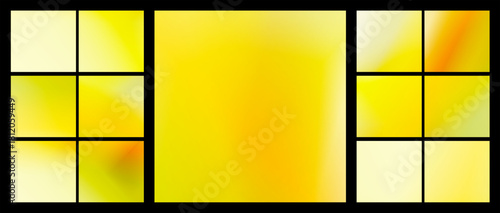Abstract colorful light yellow, yellow, and gold background. Dreamy aura of a transparent background, ethereal rainbow prism effect.