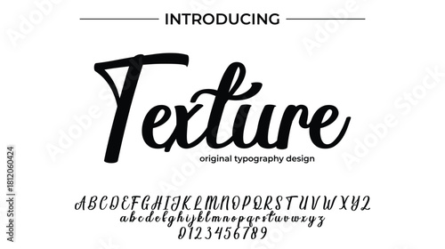 Texture - Elegant Script Font for Smooth Handwritten Design and Creative Typography