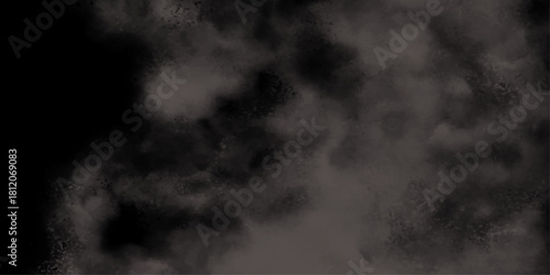 283Abstract bloody grunge overlays fog isolated on black background. Scary Red and black horror red grunge texture and old wall texture effect powder color explosion background. Dark red slate backgro