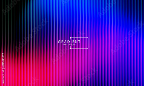 Vibrant gradient pattern with vertical glowing neon lines blending smooth and radiant colors. Minimalistic and futuristic abstract background perfect for creative digital designs. Vector illustration
