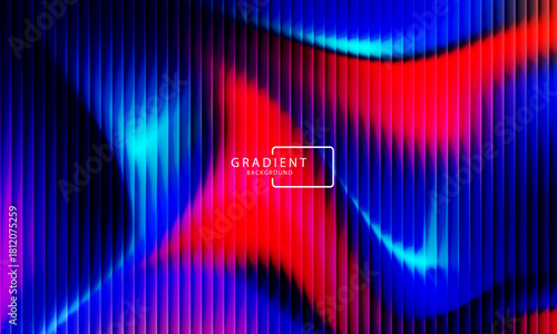 Vibrant gradient pattern with vertical glowing neon lines blending smooth and radiant colors. Minimalistic and futuristic abstract background perfect for creative digital designs. Vector illustration