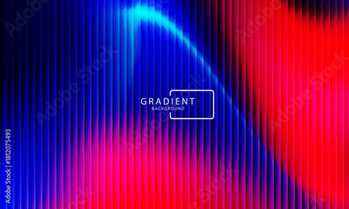 Vibrant gradient pattern with vertical glowing neon lines blending smooth and radiant colors. Minimalistic and futuristic abstract background perfect for creative digital designs. Vector illustration