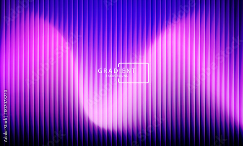 Vibrant gradient pattern with vertical glowing neon lines blending smooth and radiant colors. Minimalistic and futuristic abstract background perfect for creative digital designs. Vector illustration