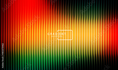 Vibrant gradient pattern with vertical glowing neon lines blending smooth and radiant colors. Minimalistic and futuristic abstract background perfect for creative digital designs. Vector illustration
