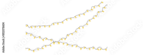 Warm Glowing Festive String Light Garland”