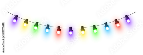 Warm Glowing Festive String Light Garland”