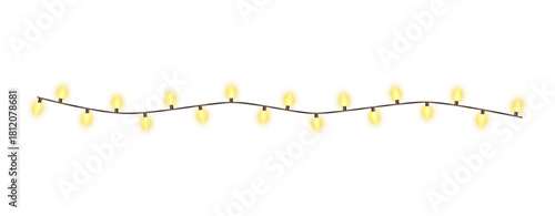 Warm Glowing Festive String Light Garland”