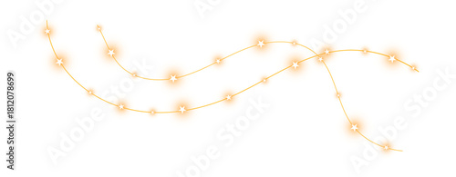 Warm Glowing Festive String Light Garland”