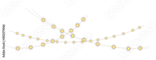 Warm Glowing Festive String Light Garland”