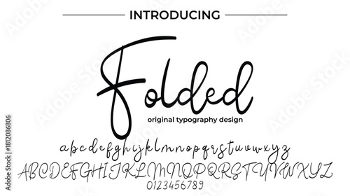 Folded - Elegant Script Font for Smooth Handwritten Design and Creative Typography