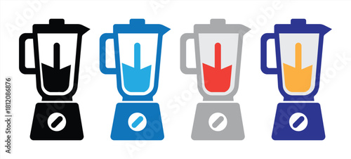 Colorful Blender Icon Set