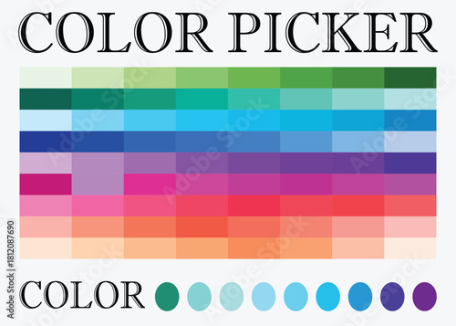 Modern Color Picker UI Design.