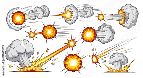 Explosive Cartoon Effects Pack for Games and Graphic Design Projects