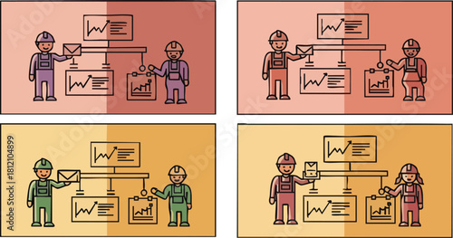 Teamwork and Collaboration in a Business Setting.