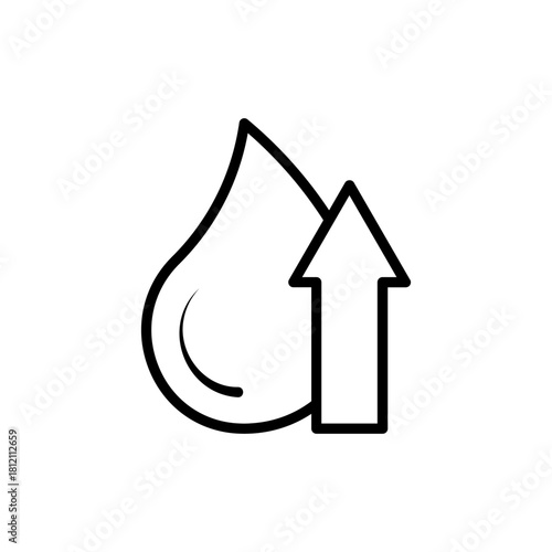 High Cholesterol Vector Icon. Health Alert vector symbol for UI design.