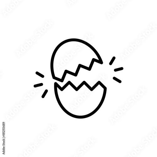Hatched Egg Vector Illustration Representing Freshness And New Beginnings