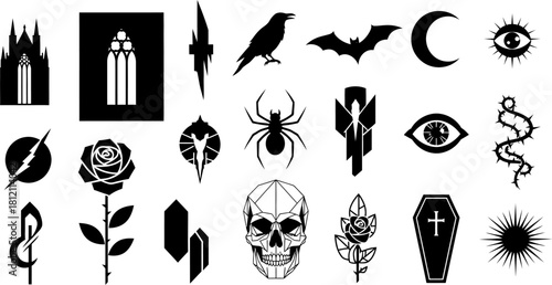 Gothic and Mystical Symbols Collection