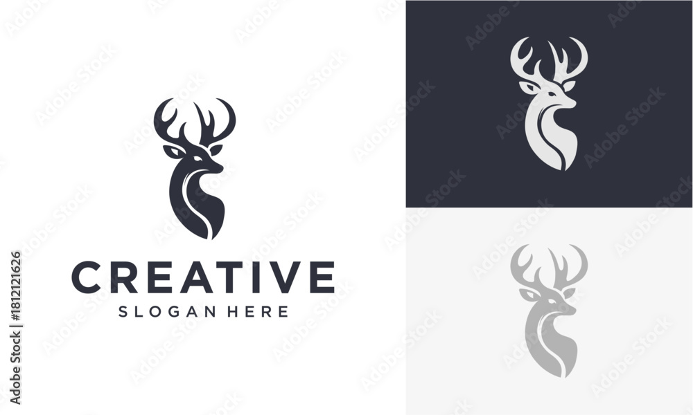 Fototapeta premium deer vector logo