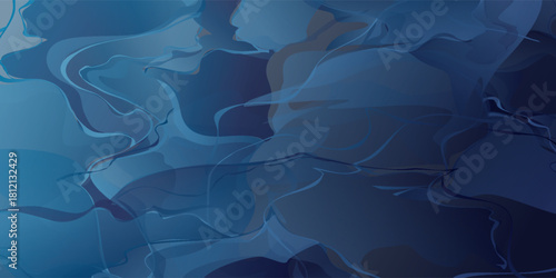 The curved lines flow freely, creating the impression of movement like a whirlpool or mist enveloping each other