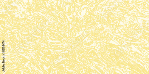 Macro close-up of abstract yellow sponge texture material for background and backdrop design. liquid crystal palette, yellow background. quartz texture perfect for cover. crystalized yellow crumpled