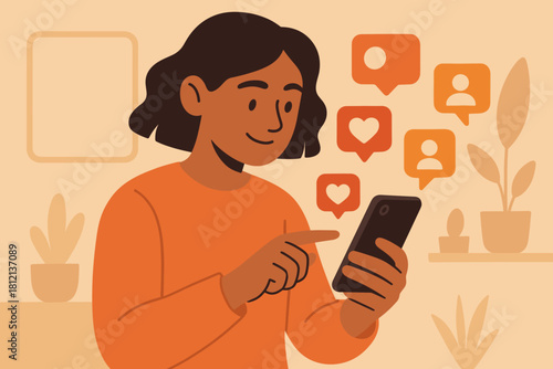 Emojis media notifications characters icon no colors cyrillic social captions letters vector