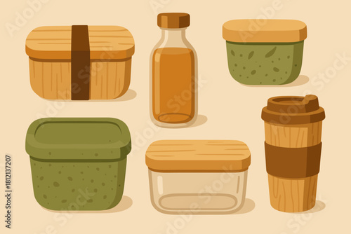 Vector icon bubbles captions friendly from letters no bamboo packaging speech eco