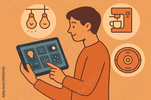 Full no home letters labels appliances vector harmony icon cyrillic lights emojis