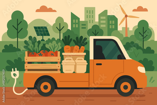 Full text eco numbers icon marks vector no delivery chinese friendly fresh