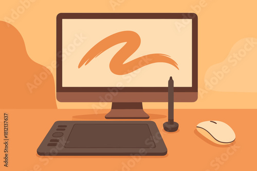 Emojis art vector digital stylus any no cohesive style letters typography workspace