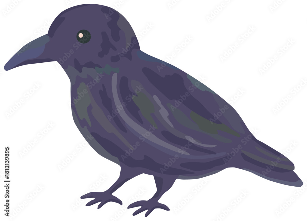 Naklejka premium カラスのイラスト ベクター素材