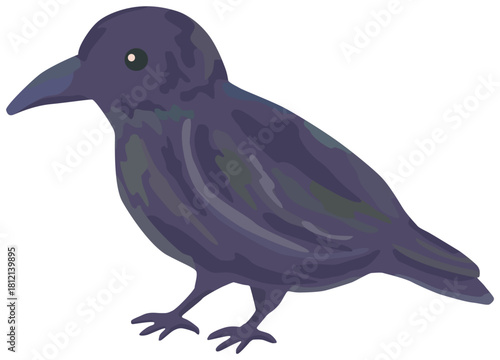 カラスのイラスト ベクター素材