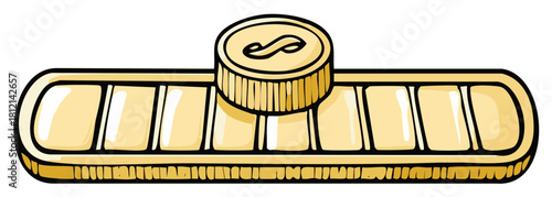 Stack of Gold Coins with Infinity Symbol