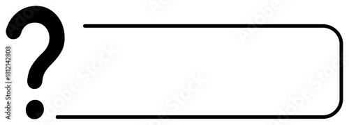 Creative 3d design featuring a question and exclamation mark with a minimal frame for emphasis.