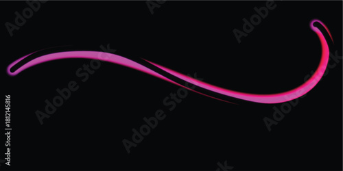 Abstract pink light streak on black background a modern design element perfect for technology and futuristic themes