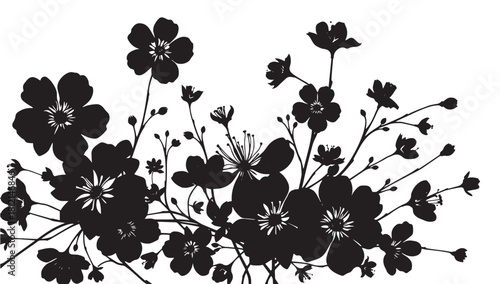 Elegant floral arrangement with dark blossoms, perfect for sophisticated invitations and stylish designs. Create a timeless and beautiful look with flowers