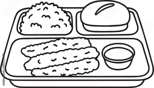 Cafeteria Meal Tray