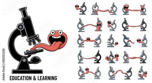 Collection of Brain Icons Symbolizing Intelligence Education Learning and Cognitive Processes Featuring Loading Bar and Academic Elements