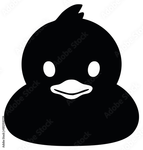 Silhouette of a Bird, Graphic Image of a Duck
