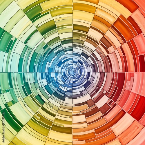 Abstract colorful background with vibrant circles