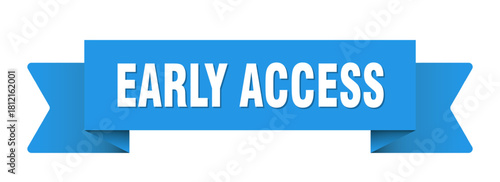 early access ribbon isolated on transparent background. early access ribbon