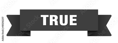 true ribbon isolated on transparent background. true ribbon