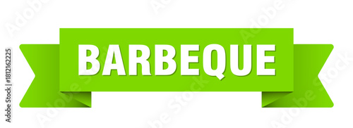 barbeque ribbon isolated on transparent background. barbeque ribbon