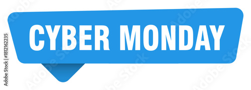 cyber monday sticker. cyber monday blue sign isolated on transpatent background