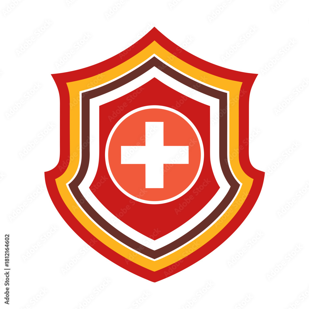 Obraz premium Fire shield badge