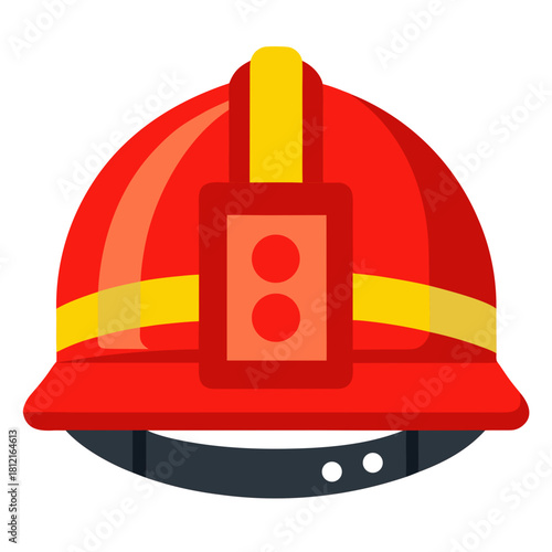 vector illustration of a fire helmet
