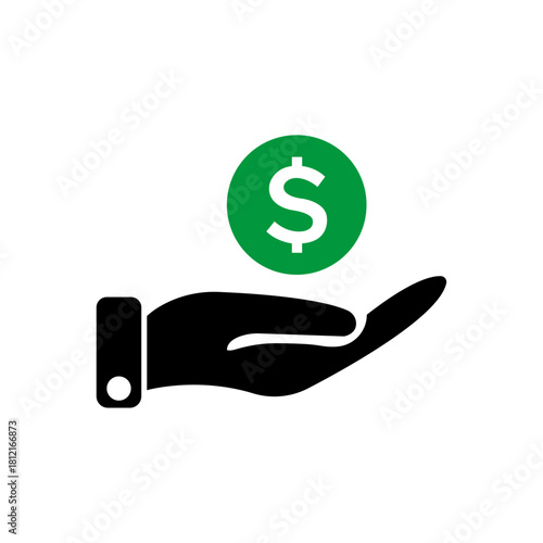 hand holding money icon